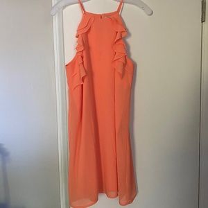 Orange mini dress